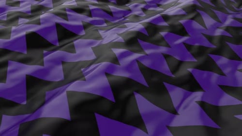 Motif violet de lignes en zigzag sur une toile noire