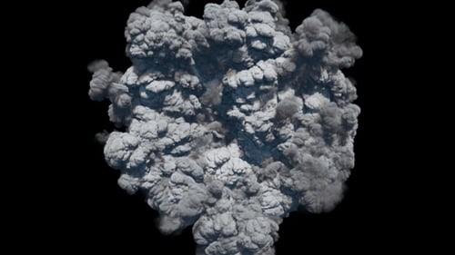 Realistic Dense Smoke Explosion Effect
