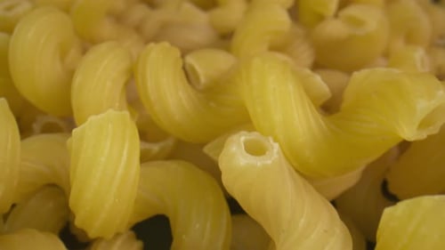 Close Up of Cooked Cavatappi Pasta
