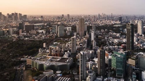 time lapse of Tokyo city, Japan