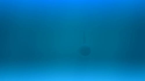Modern 3D Submarine Navigating Deep Blue Water