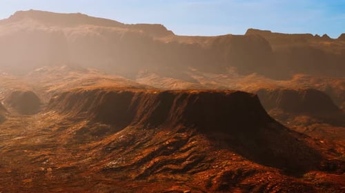 Scenic View of Sunrise in Grand Canyon National Park