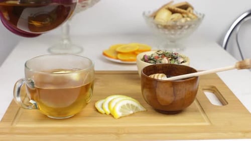 Herbal Tea with Lemon and Honey