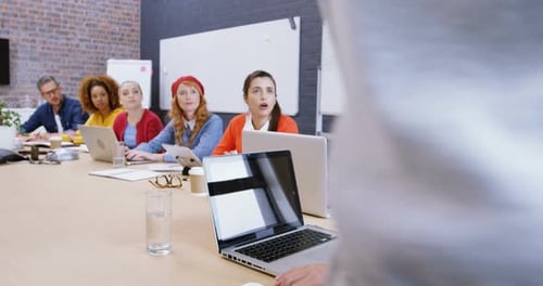 Diverse Business Team Having a Productive Meeting