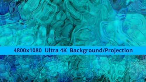 Abstract Fluid Blue Green Liquid Motion Background Loop