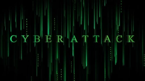 Digital Cyber Background Cyber Attack