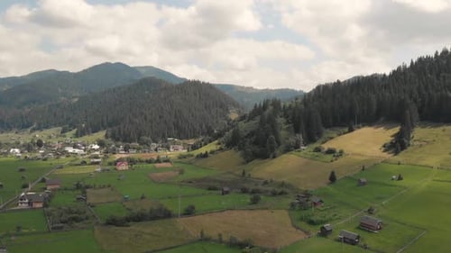 Countryside in the Carpathian Mountains