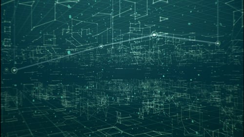 Abstrakter Hintergrund für Hi-Tech-Gebäude, 4 K