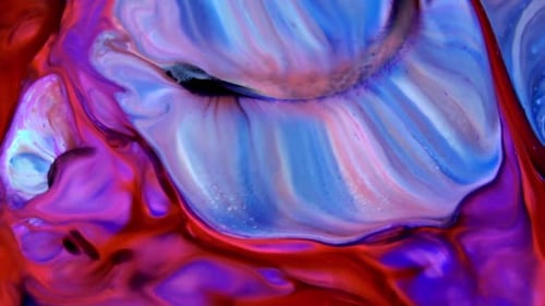 Fondo de textura de pintura galáctica psicodélica 28
