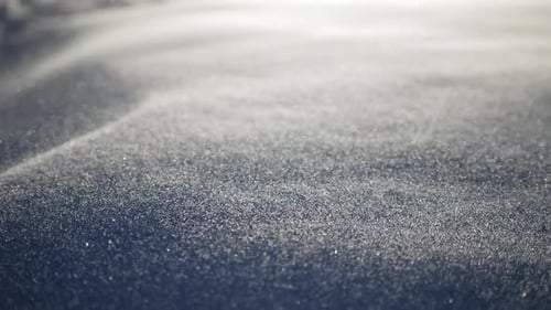 Sparkling Frost Crystals on a Winter Landscape
