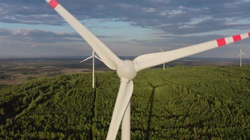 Wind Turbine Close Up