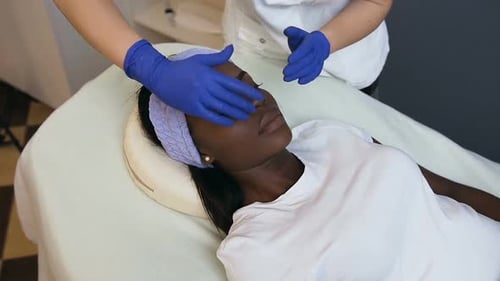 Relaxing Facial Massage Treatment at the Spa