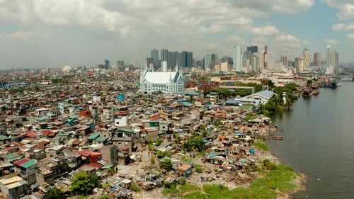 Die Stadt Manila, die Hauptstadt der Philippinen