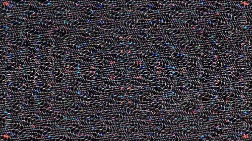 Abstract Glitch Wavy Lines Noise Digital Static Background