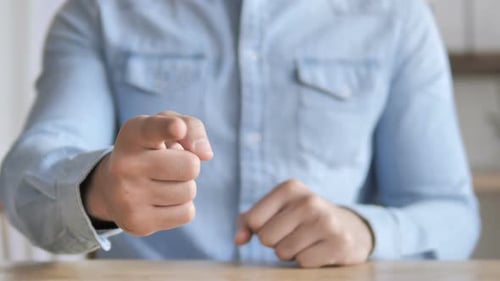 Pointing with Finger Toward Camera
