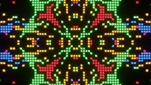 Vj Loop-Animation des Pixelmosaiks Ver16 02