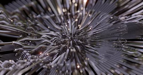 Abstract Flowing Data Grid Background Animation