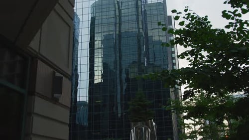 High rise building with glass facade in Ottawa