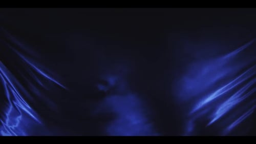 Abstract Blue Fabric Flowing Background