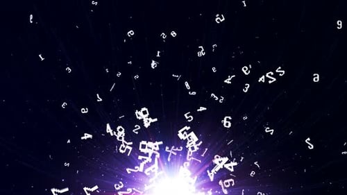 Fundo de números aleatórios