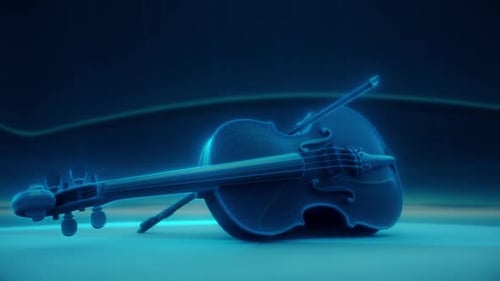 Digitale Musikalische Geige, die digitale Klassisch Musik präsentiert HD