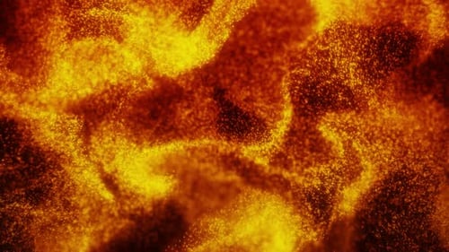 Fluid Abstract Fire Particles Seamless Loop Background