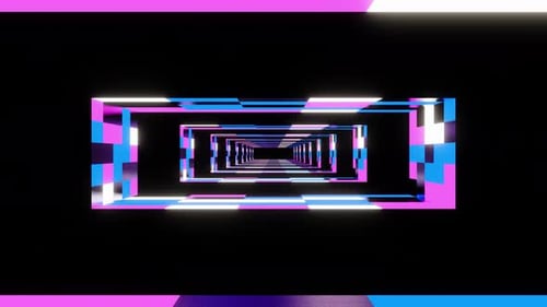 Sci Fi Colored Room Vj Loop 4K