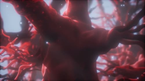 Abstract Organic Neural Network Medical Science Background