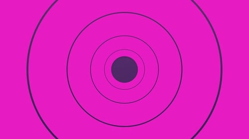 Hypnotic Concentric Circles Expanding Looping Motion Background