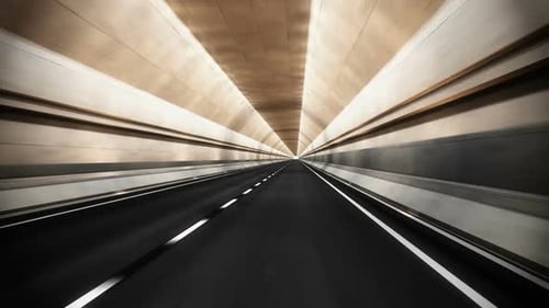 Endless ride through the mysterious infinite tunnel. Loopable animation. HD