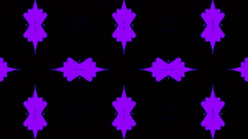 Abstract Purple Morphing Kaleidoscope Pattern Loop