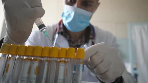 Filling Vials with Liquid for Medical Research