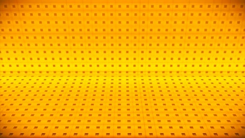 Seamless Animated Warm Yellow Grid Pattern Background