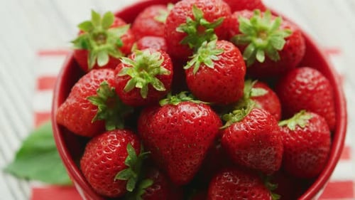 Bowl of Fresh Strawberries