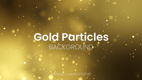 Gold Particles Background