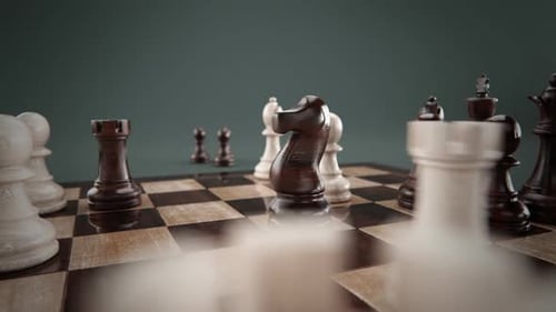 Strategic Chess Piece Shatters in Dramatic Explosion Reveal