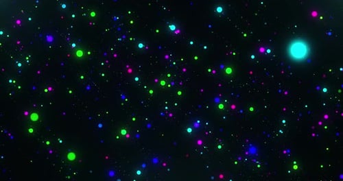 Abstract Neon Particles