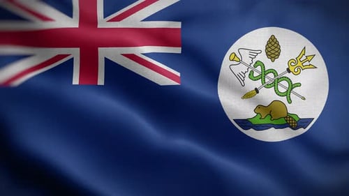 Vancouver Island Flag Loop Background 4K