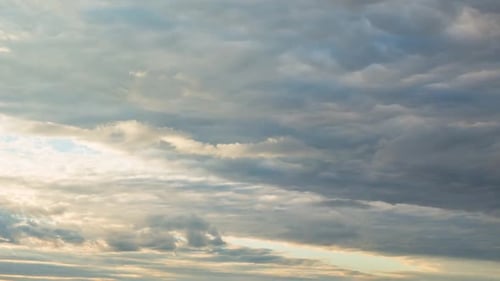 Cloudy Weather, Clouds At Sunset, Beautiful Sunset, Sky, Time Lapse
