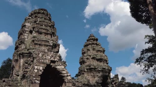 Timelapse-Nahaufnahme des Tempels