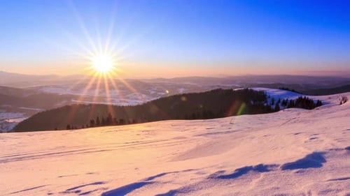 Mountain Winter Landscape