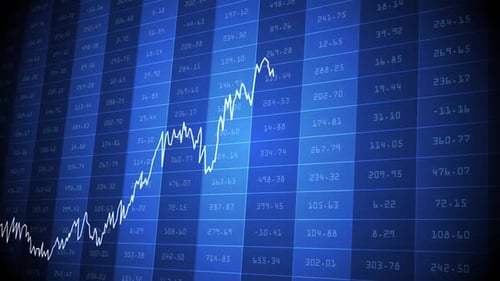 Business Finance Technology Wall Street Stock Market Trend Chart Background