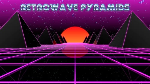 Retrowave-Pyramiden