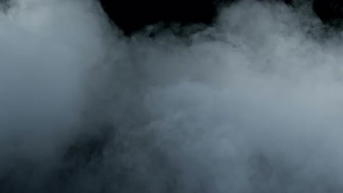 Swirling Wispy Smoke on Black Background