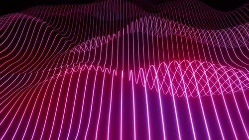Lignes rougeoyantes