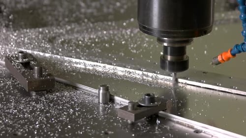 CNC-Fräsmaschine in Aktion