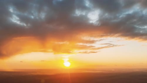 Vue aérienne : Soleil, Ciel Lumineux, Théâtral