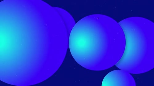 Wunderschöner blauer Farbverlauf Kugel abstrakter