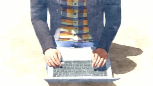 Uso de Laptop Cuadro por cuadro