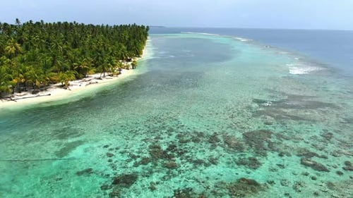 Caribbean White Unspoiled Sandy Beach